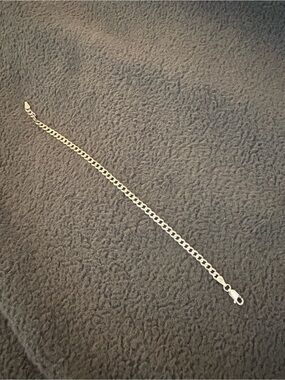 Silver Men's Curb Chain Bracelet